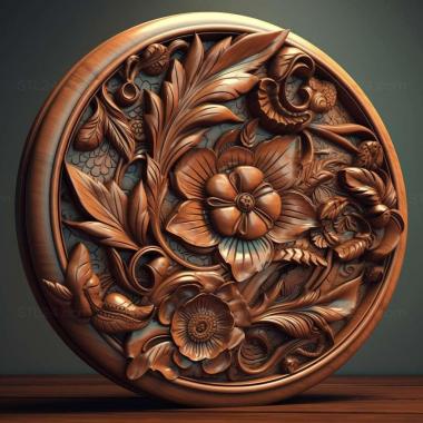 Patterns and decorations stl glossy 4 3d model